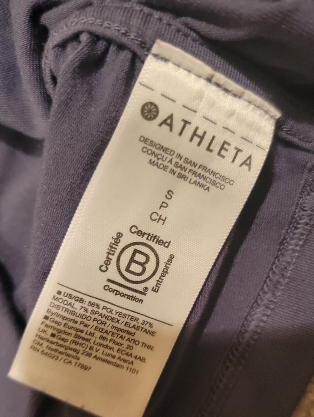 Athleta Ruched Side Performance Tank Top - Slate Blue - Picture 6 of 7